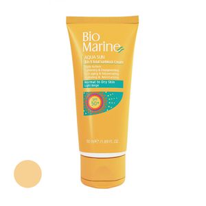 کرم ضد آفتاب رنگی بایومارین spf 50 مدل ضد چروک 02 مناسب برای پوست خشک حجم 50 میلی لیتر